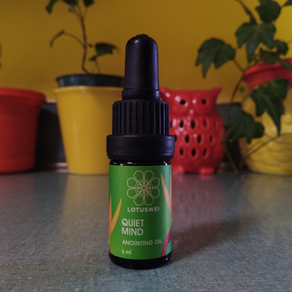 Lotus Wei Anointing Oil, Quiet Mind, 5ml...All-Natural Flower Blend!